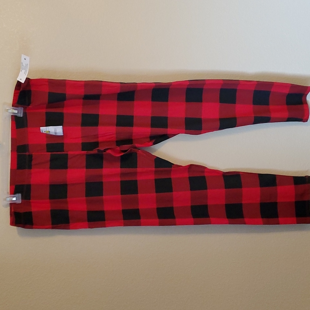 NWT No Boundaries plus plaid leggings sz ?
